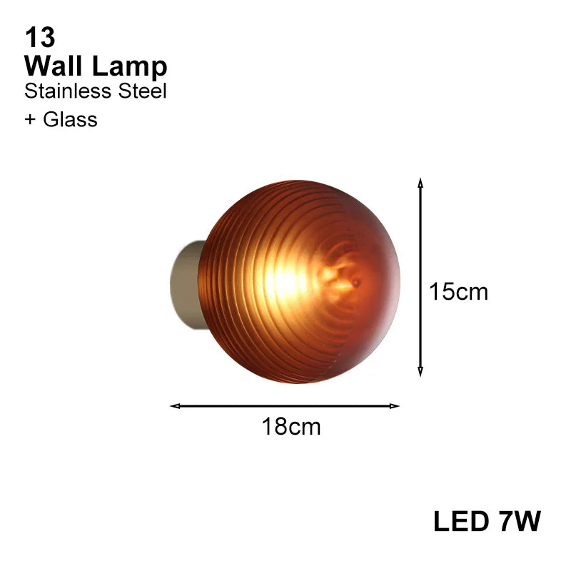 Stellar Grape Pendant lamp Post-Modern glass lampshade Creative statement lights For dining room Bedroom kitchen island lighting