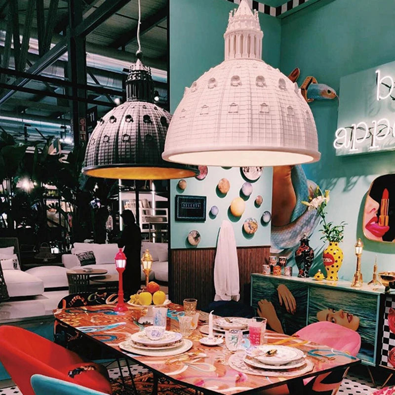 Postmodern Pendant Light St. Paul's Church Lamp Modern Mid Century Lighting For Home Decoration Restaurant Large Pendant Light