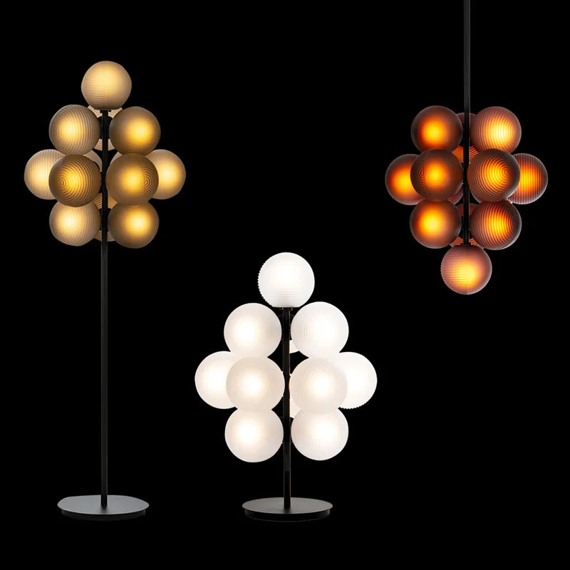 Stellar Grape Pendant lamp Post-Modern glass lampshade Creative statement lights For dining room Bedroom kitchen island lighting