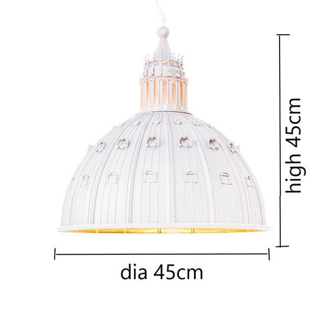Postmodern Pendant Light St. Paul's Church Lamp Modern Mid Century Lighting For Home Decoration Restaurant Large Pendant Light