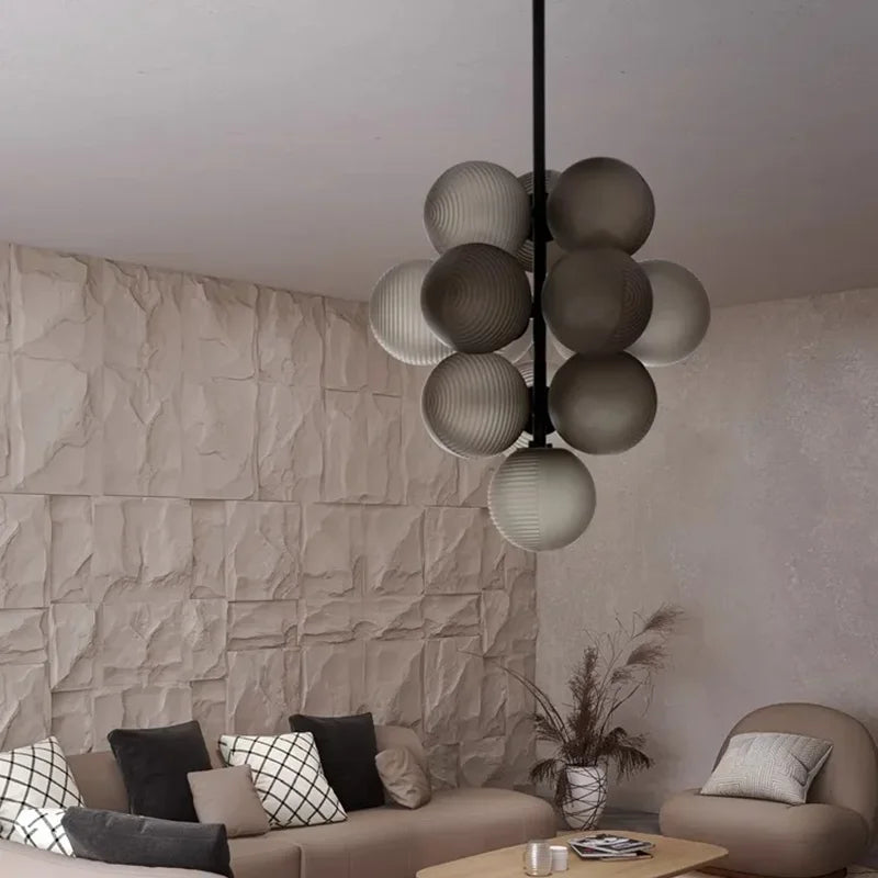 Stellar Grape Pendant lamp Post-Modern glass lampshade Creative statement lights For dining room Bedroom kitchen island lighting